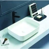 Aufsatzwaschtisch 'Glaros' Keramik matt white 50 x 39 x 13 cm