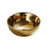 Aufsatzwaschtisch 'Osiris' Keramik glänzend golden Ø 35,8 cm