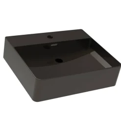 Aufsatz-Waschtisch 'Vita' Keramik schwarz 50 x 13 x 42 cm