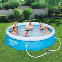 Aufstellpool 'Fast Set™' blau/weiß rund Ø 305 x 76 cm