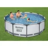 Aufstellpool 'Steel Pro Max™' grau/weiß Ø 366 x 100 cm, Komplett-Set