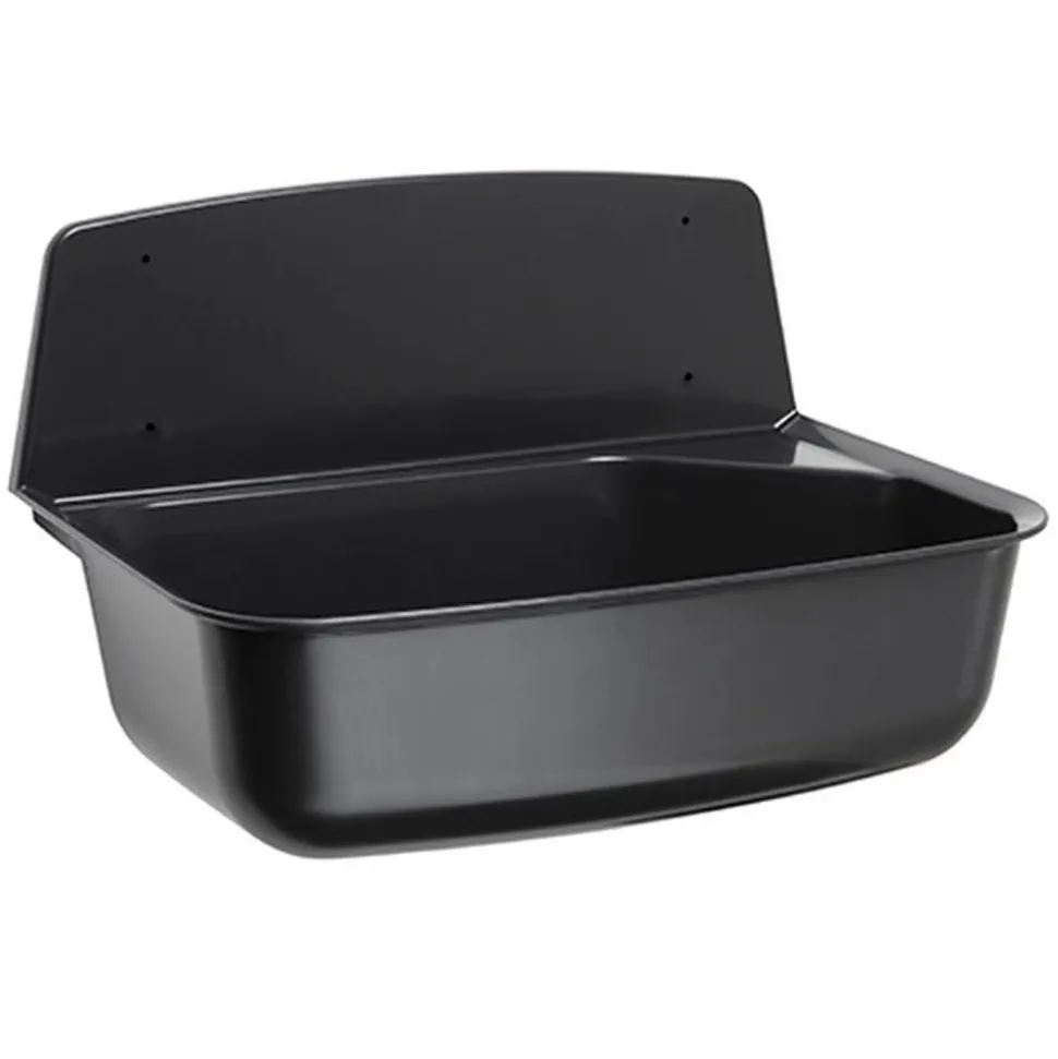 Ausgussbecken eckig Kunststoff schwarz 52,6 x 34,2 x 36,7 cm