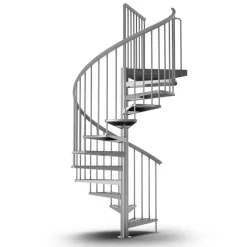 Aussenspindeltreppe 'Gardenspin' verzinkt Ø 155 cm