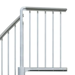 Aussenspindeltreppe 'Gardenspin' verzinkt Ø 155 cm