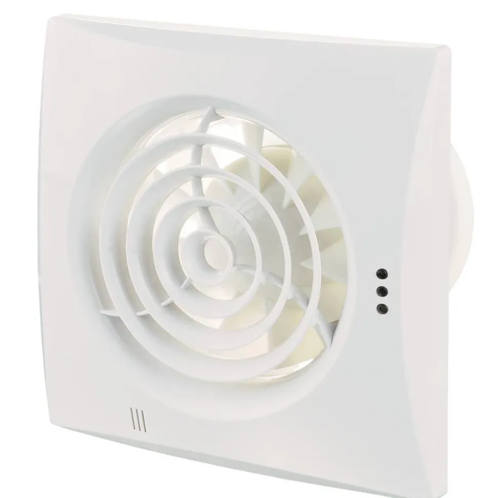 Axialventilator 'WDNLF Q100' Ø 100 mm mit Nachlauf und Feuchtesensor
