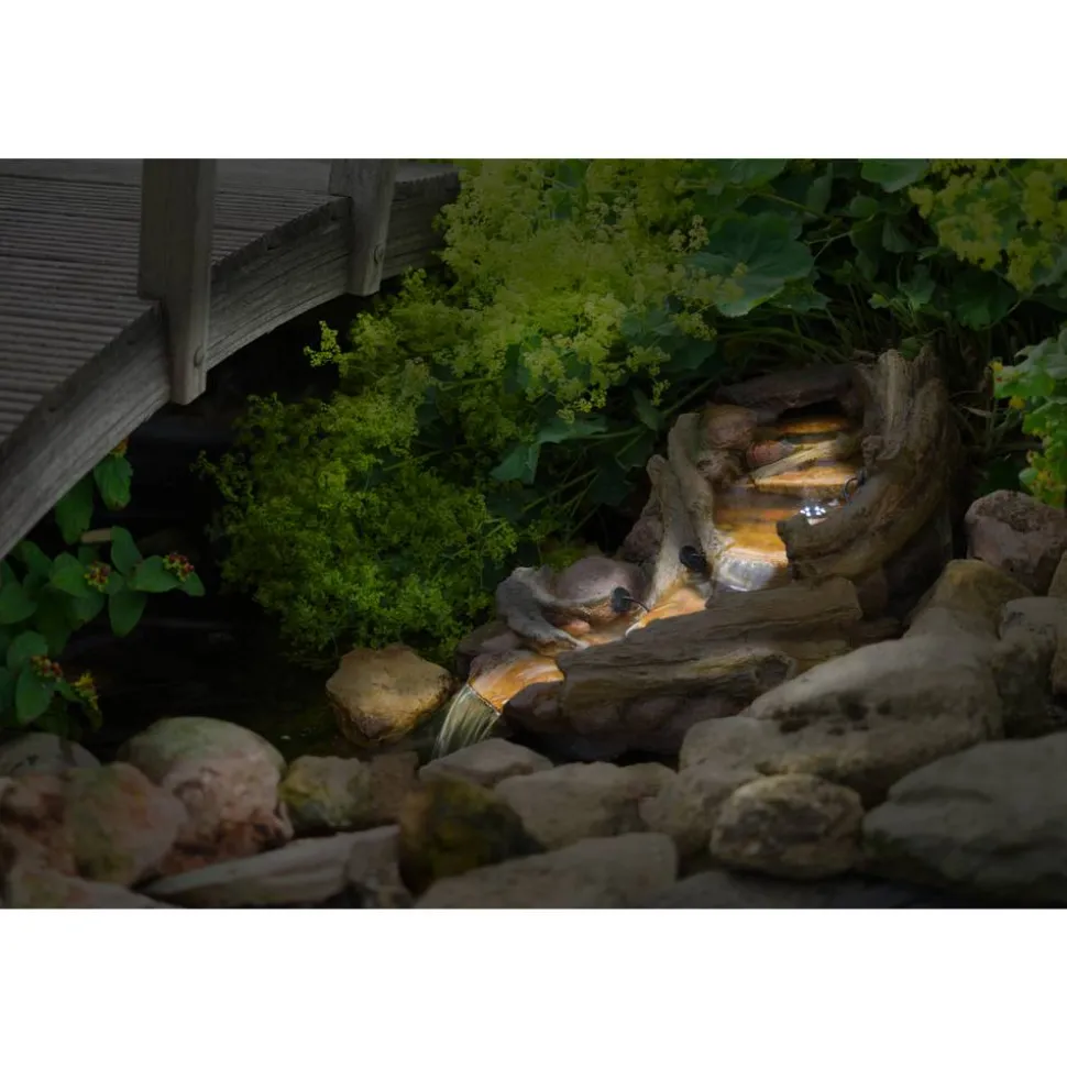 Bachlaufelement 'Reventon' LED-Beleuchtung 74 x 36 x 21 cm