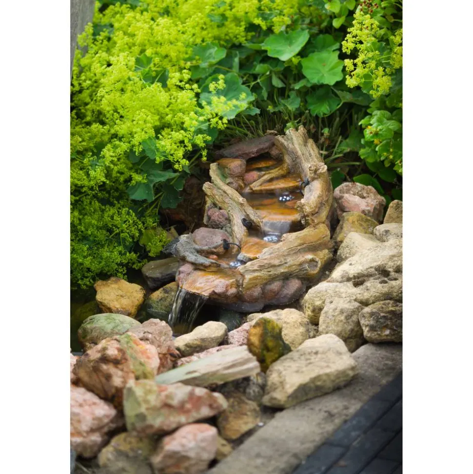 Bachlaufelement 'Reventon' LED-Beleuchtung 74 x 36 x 21 cm