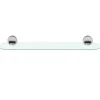 Badablage 'Flame' Glas verchromt 60 x 13 x 6 cm