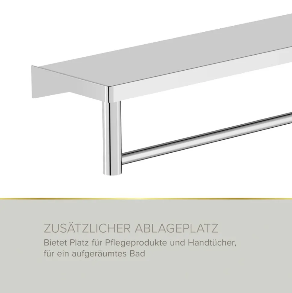 Badablage mit Handtuchhalter 'Soulution' 44 x 12,5 x 9,5 cm