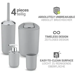 Bad-Accessoire-Set 'Brasil' grau 4-teilig