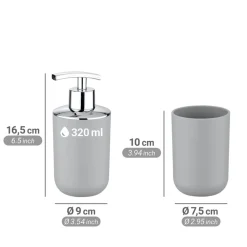 Bad-Accessoire-Set 'Brasil' grau 4-teilig