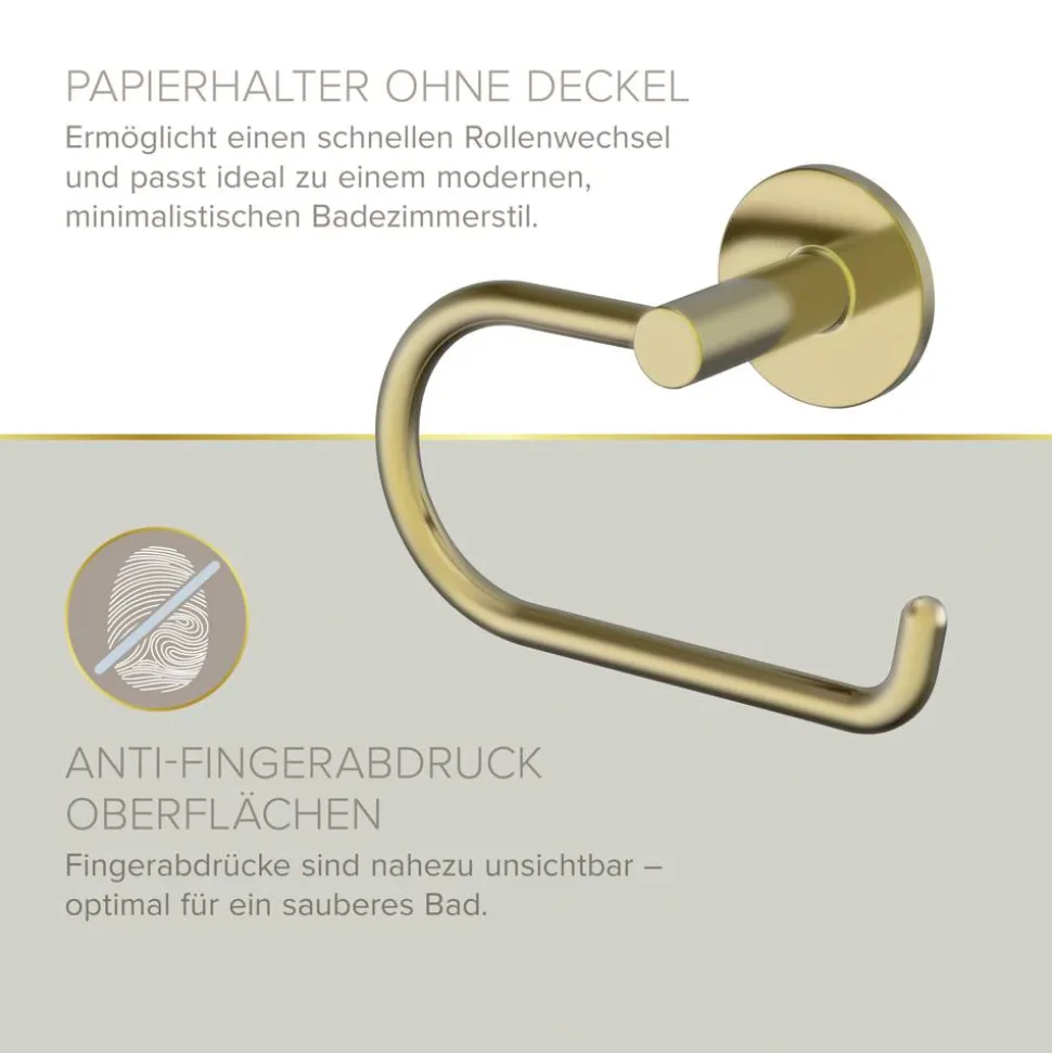 Badaccessoire-Set 'Juna' goldfarben 4-teilig