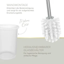 Badaccessoire-Set 'Vida' chromfarben 4-teilig