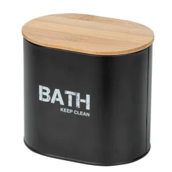 Badbox 'Gara' mit Deckel schwarz