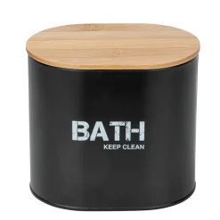 Badbox 'Gara' mit Deckel schwarz