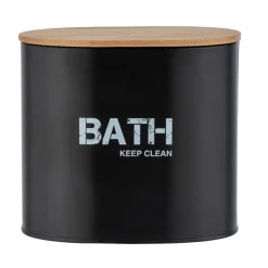 Badbox 'Gara' mit Deckel schwarz
