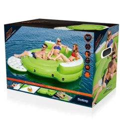 Badeinsel 'Hydro-Force Kick Back' grün 275 x 255 x 65 cm