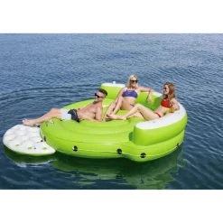 Badeinsel 'Hydro-Force Kick Back' grün 275 x 255 x 65 cm