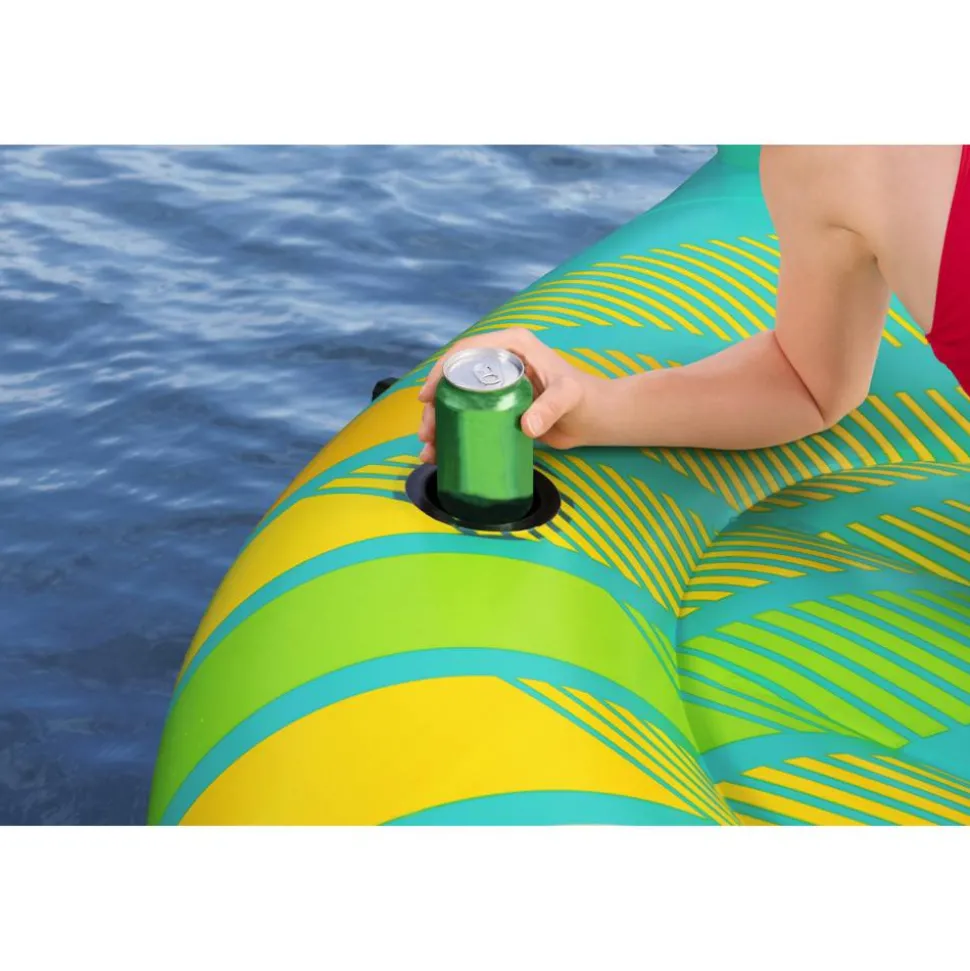 Badeinsel 'Hydro-Force™ Sunny Lounge' türkis 300 x 275 x 83 cm