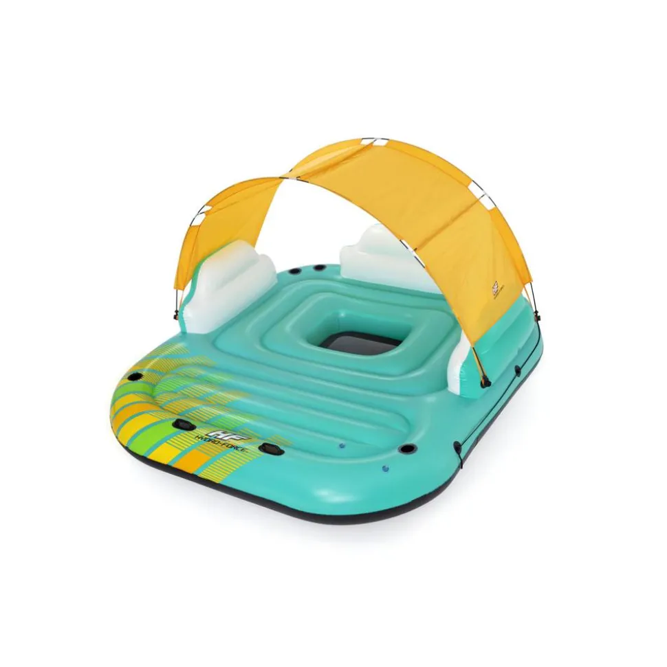 Badeinsel 'Hydro-Force™ Sunny Lounge' türkis 300 x 275 x 83 cm