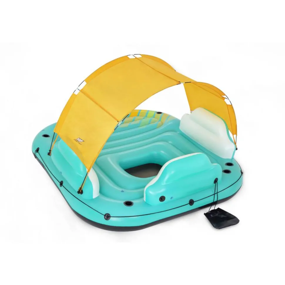 Badeinsel 'Hydro-Force™ Sunny Lounge' türkis 300 x 275 x 83 cm