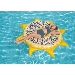 Badeinsel 'Mediterrane Sonne' gelb Ø 226 cm