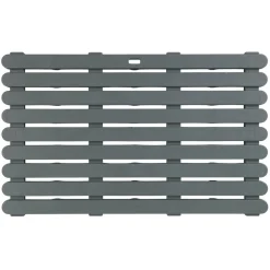 Badematte 'Indoor & Outdoor' Kunststoff grau 80 x 50 cm