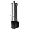 Badeofen druckfest silber/schwarz 100 l, mit Mischbatterie 146,5 cm