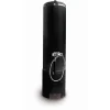 Badeofen drucklos schwarz 100 l, mit Mischbatterie und Handbrause 152 cm