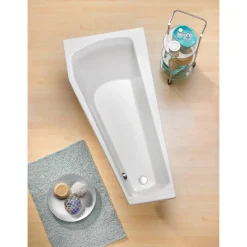 Badewanne "Bahia" 160 x 75 cm weiß rechts