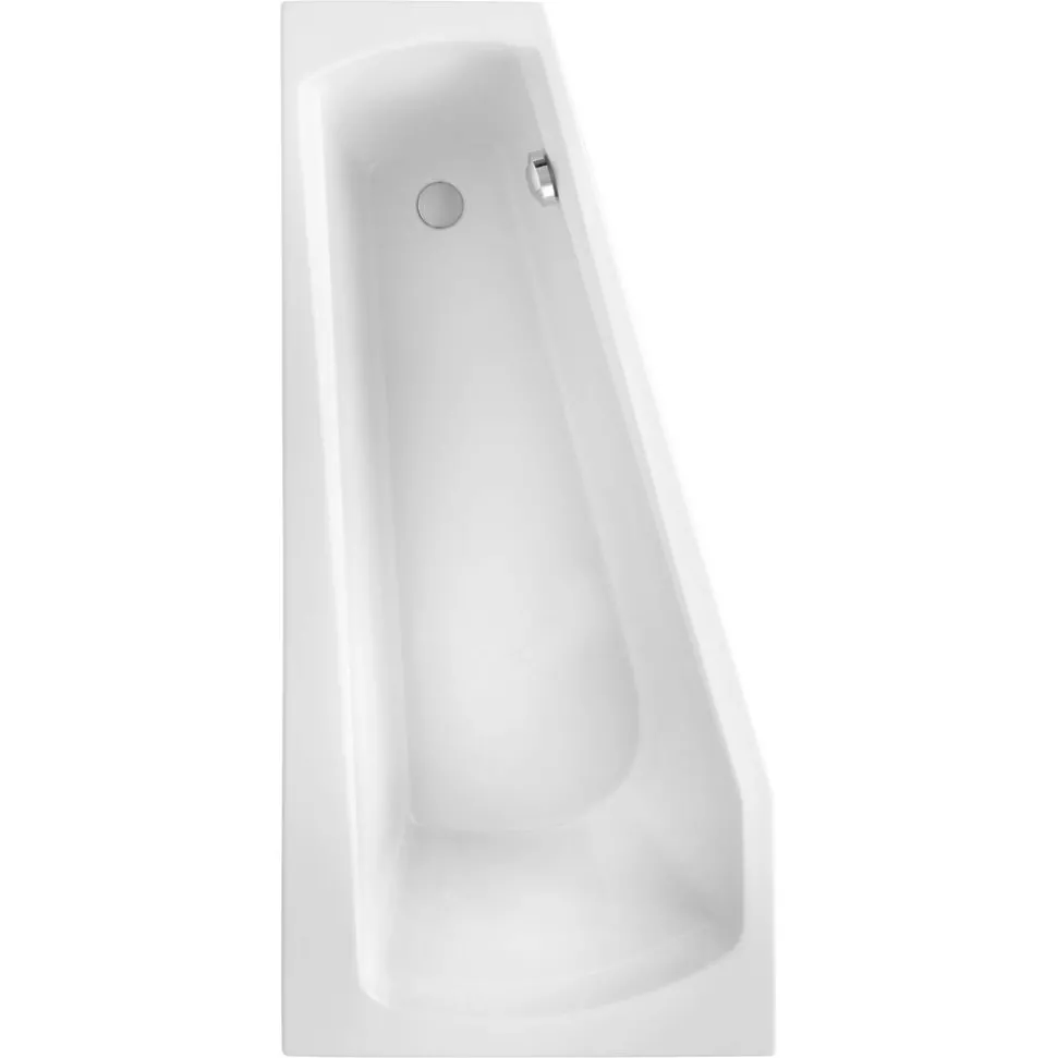 Badewanne "Bahia" 160 x 75 cm weiß rechts