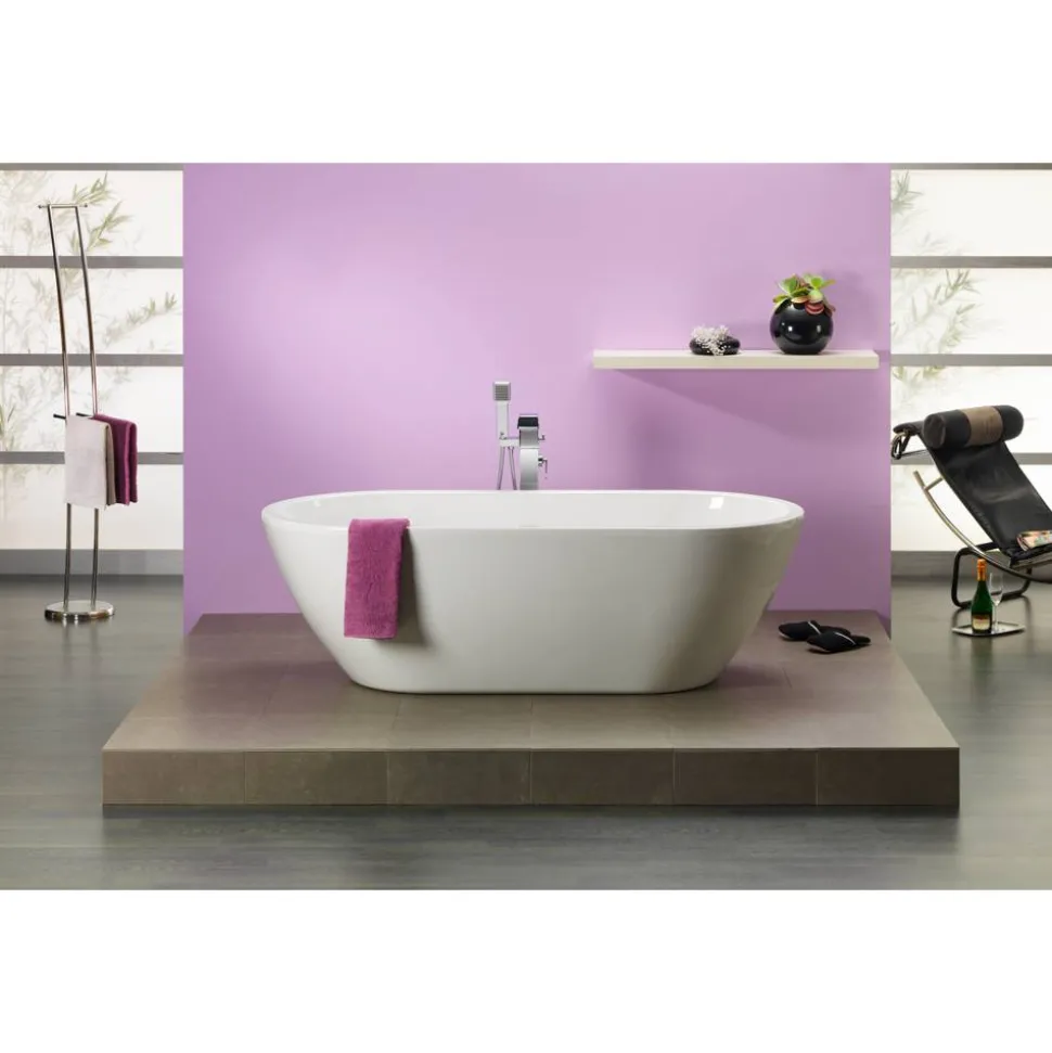 Badewanne 'Carney' freistehend weiß 190 x 89,5 cm