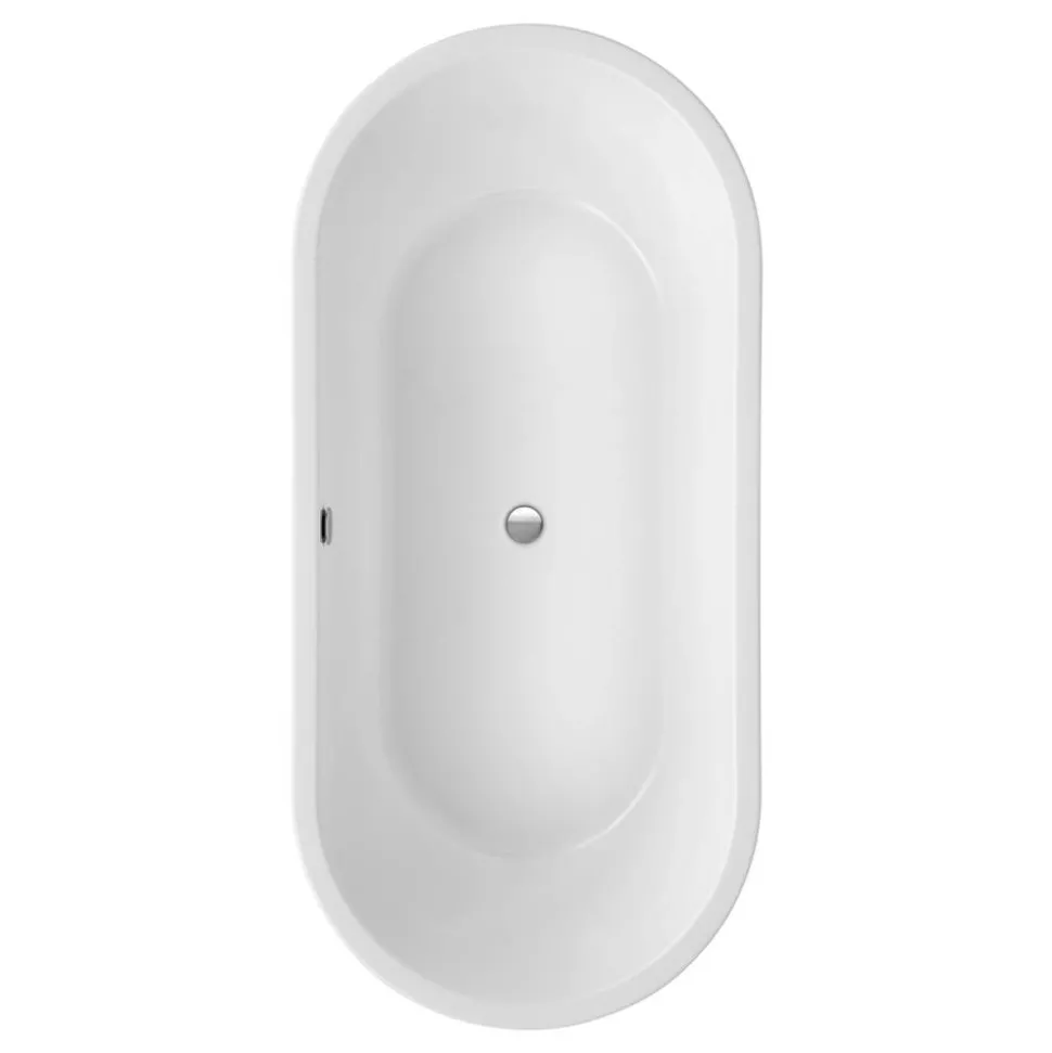 Badewanne 'Carney' freistehend weiß 190 x 89,5 cm