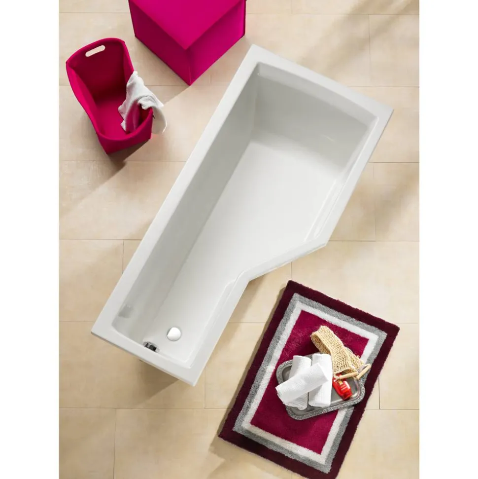 Badewanne 'Cello Modell A' Sanitäracryl weiß 160 x 80 cm