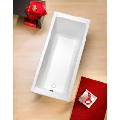 Badewanne 'Costa' Sanitäracryl weiß 1600 x 750/400 mm