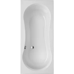 Badewanne "Delphi" rechteckig weiß 180 x 80 cm