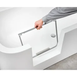 Badewanne 'Free-Gate' links Sanitäracryl weiß 1800 x 800 mm