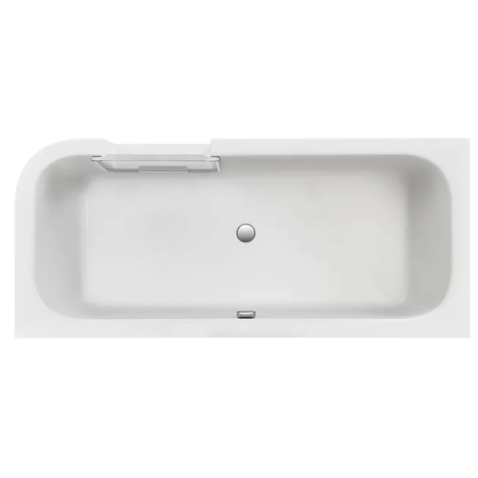 Badewanne 'Free-Gate' rechts Sanitäracryl weiß 1800 x 800 mm