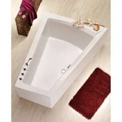 Badewanne 'Galia II Modell A' Sanitäracryl weiß 1750 x 1350 x 700 mm
