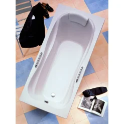 Badewanne "Jamaica" 170 x 80 cm weiß