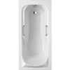 Badewanne "Korfu" 170 x 80 cm weiß