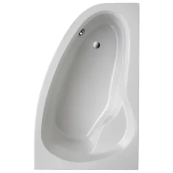Badewanne 'Loredana Modell A' Sanitäracryl weiß 1750 x 1100 mm