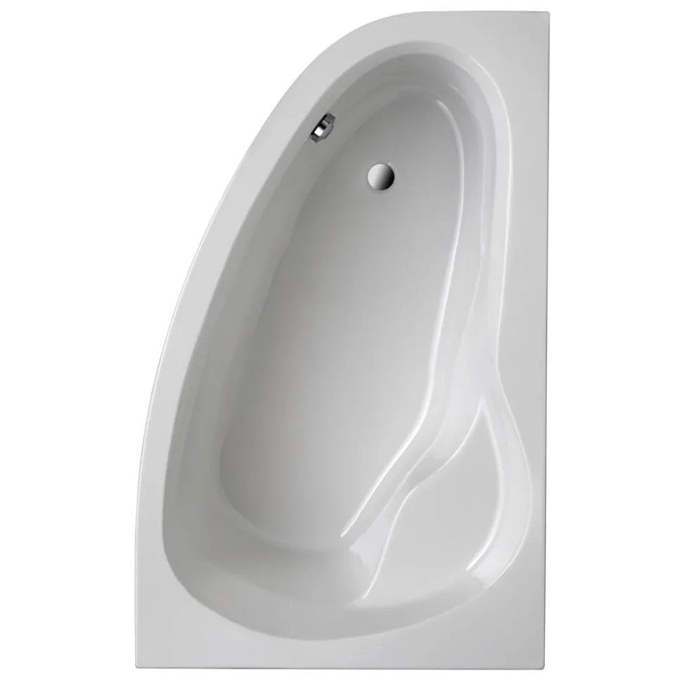 Badewanne 'Loredana Modell A' Sanitäracryl weiß 1750 x 1100 mm