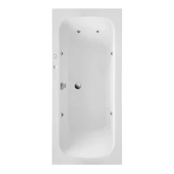 Badewanne 'Malta' mit Whirlpoolsystem Typ 1, 180 x 80 x 41 cm