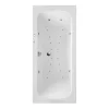 Badewanne 'Malta' mit Whirlpoolsystem Typ 3, 180 x 80 x 41 cm