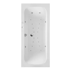 Badewanne 'Malta' mit Whirlpoolsystem Typ 3, 180 x 80 x 41 cm