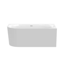 Badewanne 'Mince Corner XS' links weiß 155 x 80 cm