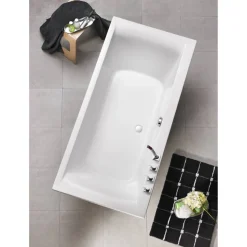 Badewanne "Rosa" weiß 170 x 80 cm