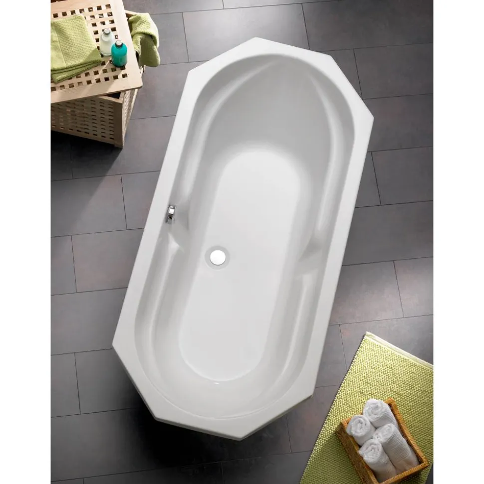 Badewanne "Sicilia" 180 x 85 cm weiß