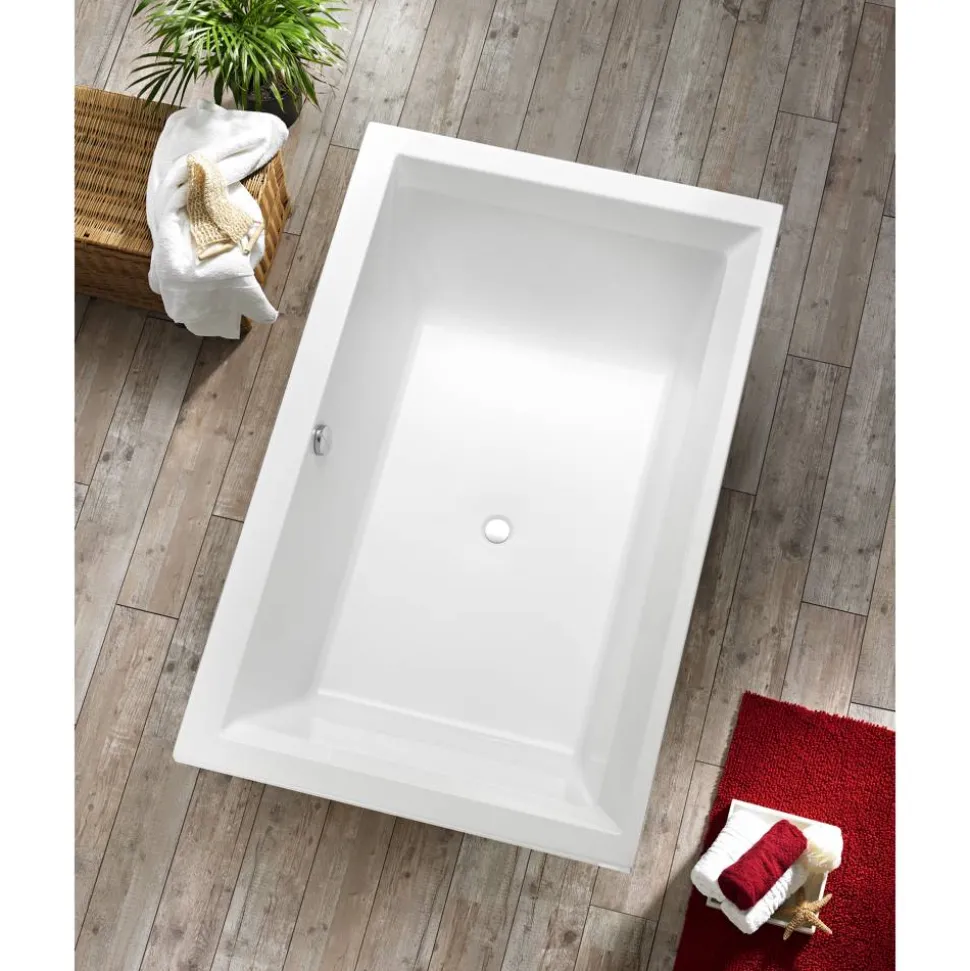 Badewanne 'Space' Sanitäracryl weiß 1900 x 1200 mm